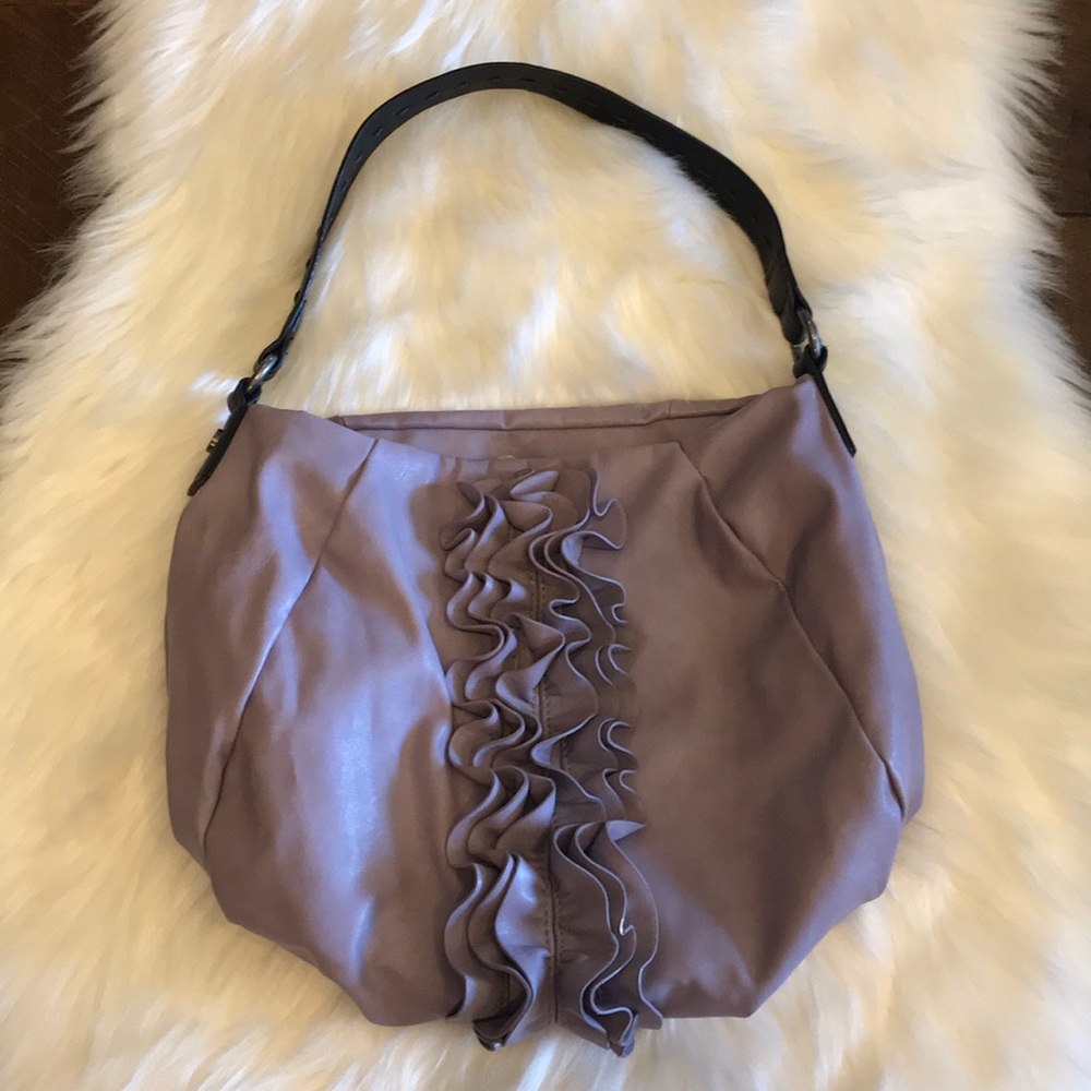 Simply Vera Wang lavender ruffled purse